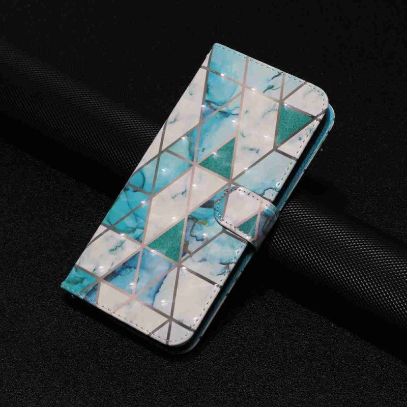 Fodral För Xiaomi 15t Pro Grön Marmor Med Rem