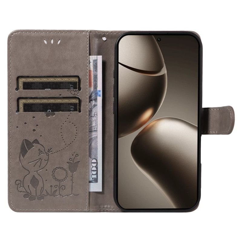 Fodral För Xiaomi 15t Pro Katt Och Bi