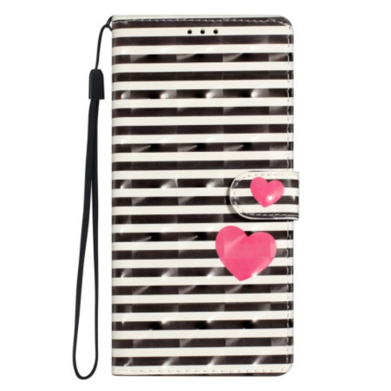 Fodral För Xiaomi 15t Pro Ränder Och Hjärta