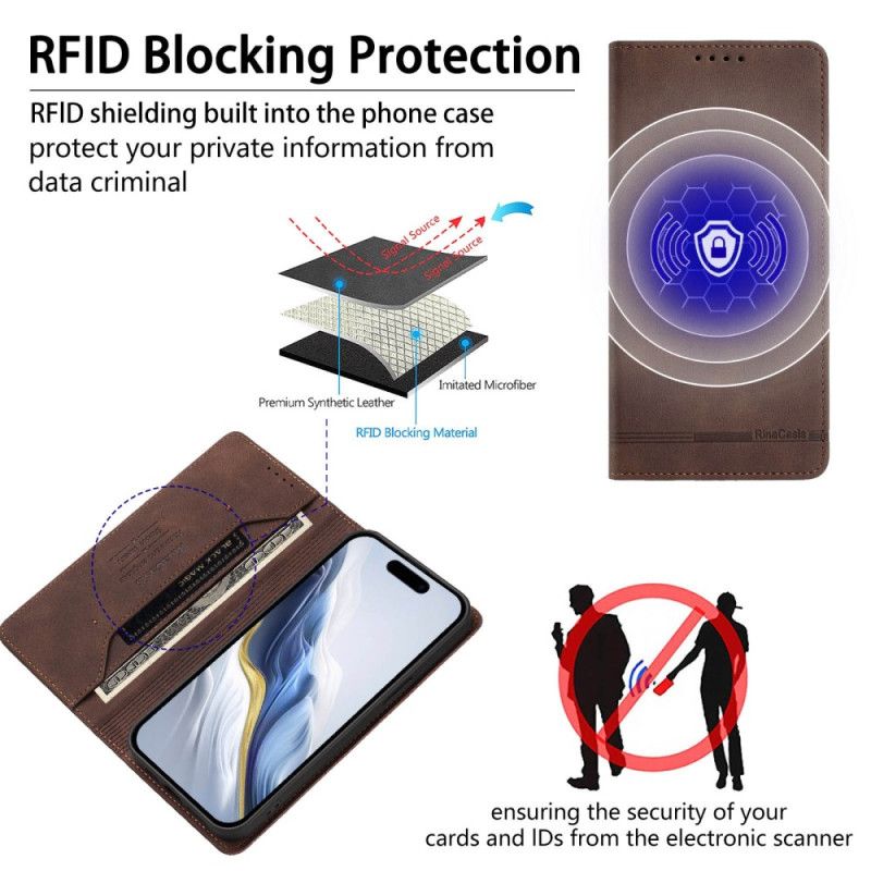 Folio-fodral Xiaomi 15t Pro Blockerande Rfid