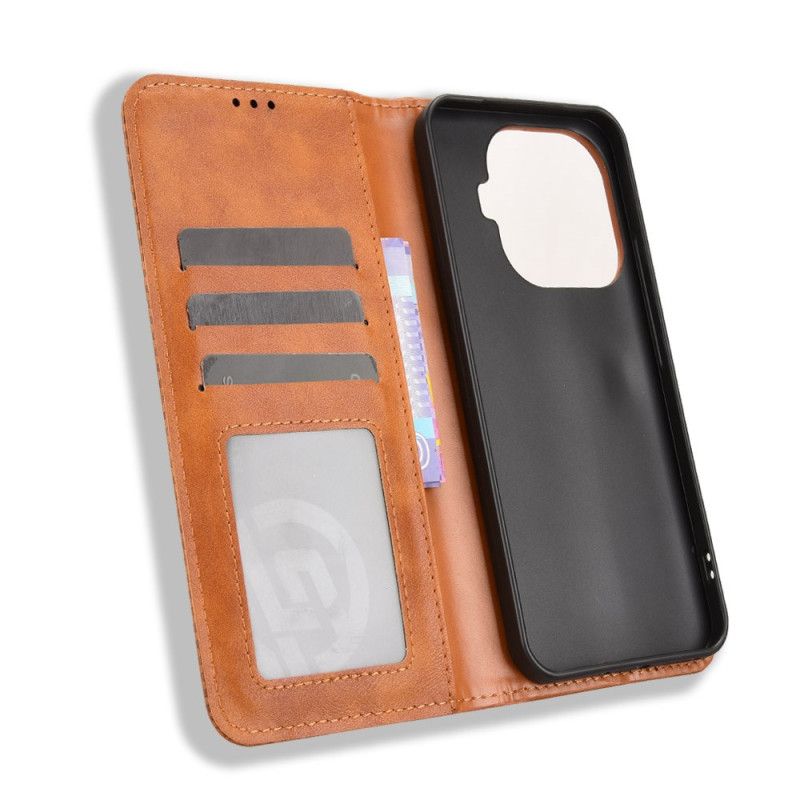 Folio-fodral Xiaomi 15t Pro Vintagekant