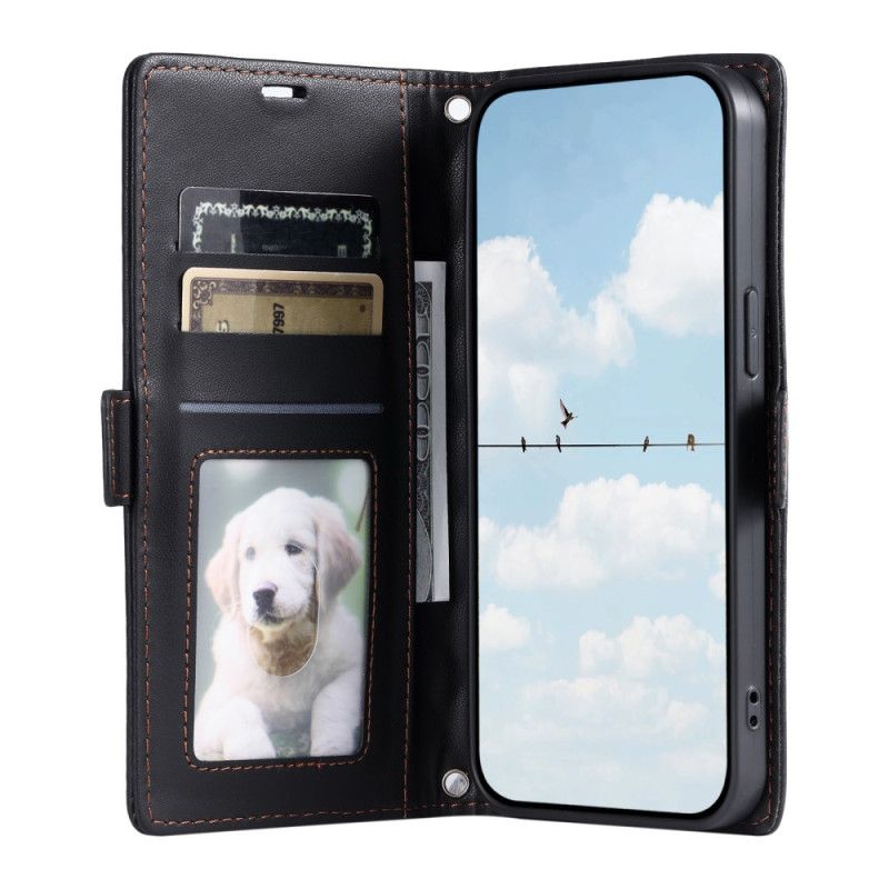 Läderfodral Xiaomi 15t Pro Telefonfodral Quiltad Med Rem