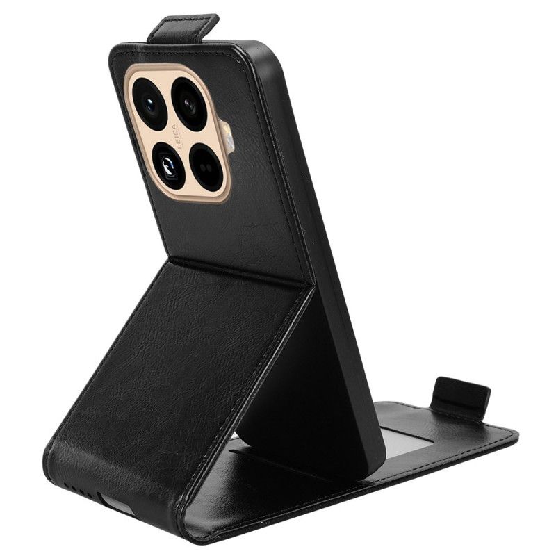 Läderfodral Xiaomi 15t Pro Telefonfodral Vertikal Fällbar Design