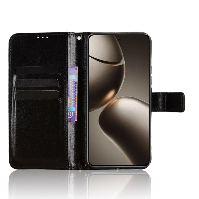 Läderskal Fodral Xiaomi 15t Pro Flashigt Konstläder