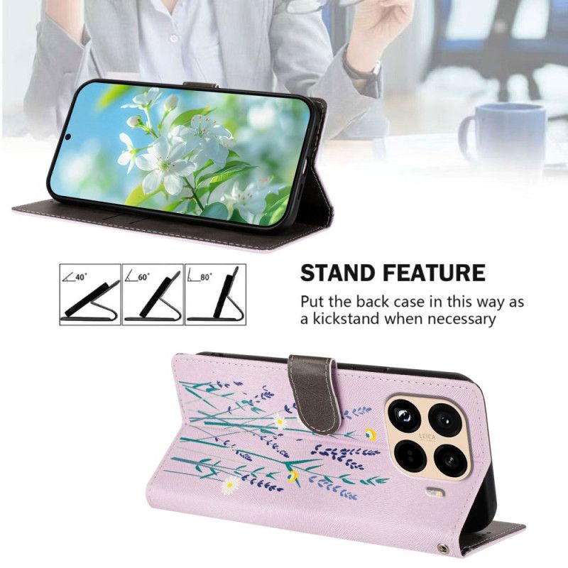 Läderskal Fodral Xiaomi 15t Pro Lavendel