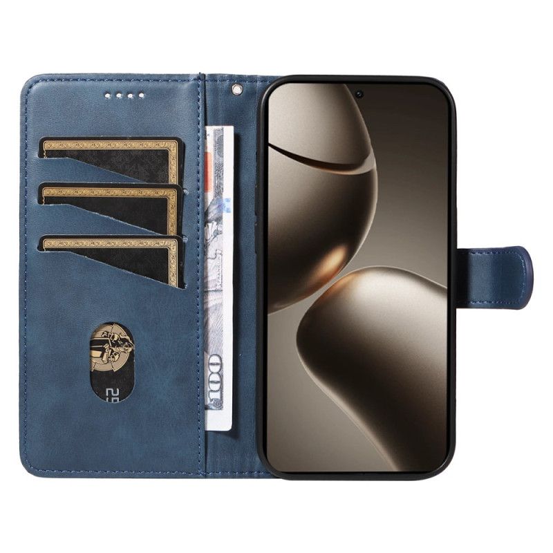 Läderskal Fodral Xiaomi 15t Pro T-linjer