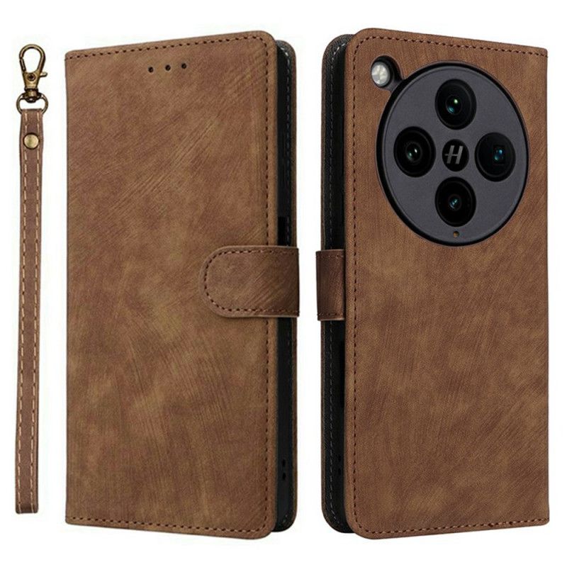 Läderskal Fodral Oppo Find X8 Pro Rfid-skydd Med Mockaeffekt