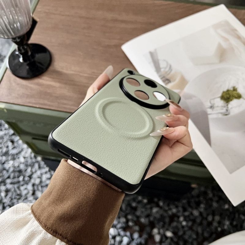 Skal Oppo Find X8 Pro Magsafe-kompatibel Lädereffekt