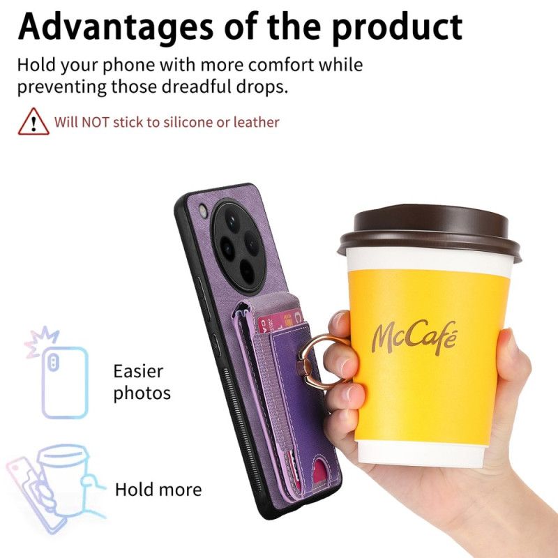 Skal Oppo Find X8 Pro Telefonfodral Fällbart Korthållare