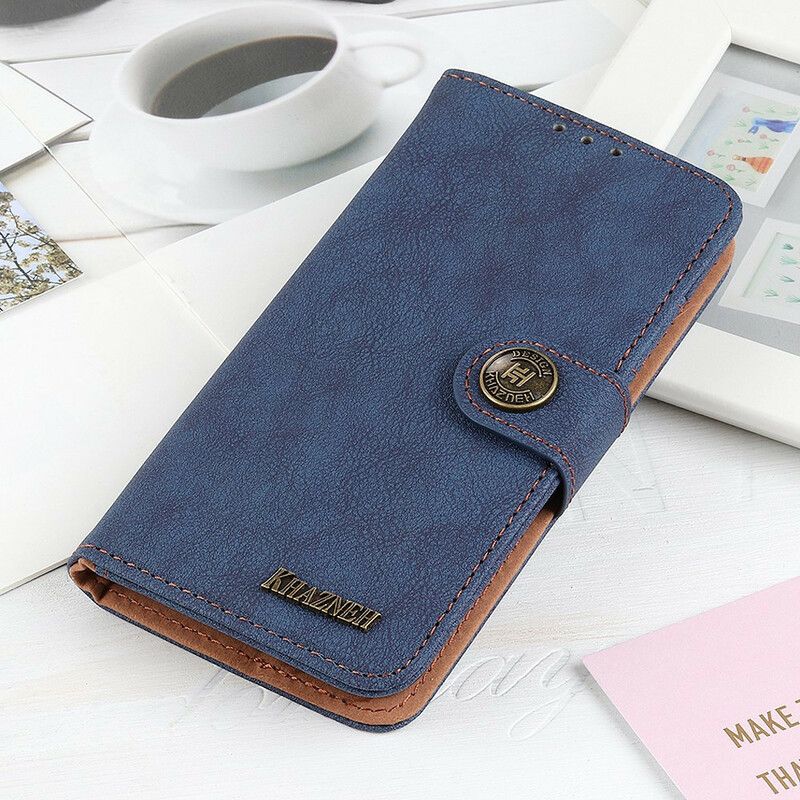 Läderskal Fodral iPhone 13 Pro Max Retro Split Läder Khazneh