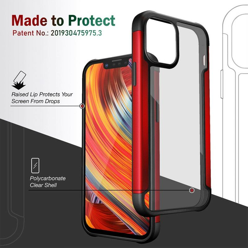 Skal iPhone 13 Pro Max Klara Hybridstötfångarkanter