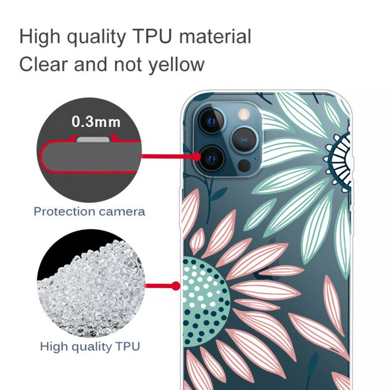 Skal iPhone 13 Pro Max Transparent One Flower