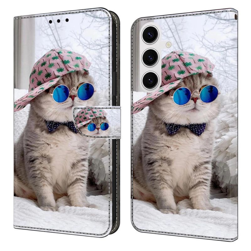 Fodral För Samsung Galaxy S26 Plus Katt Med Hatt