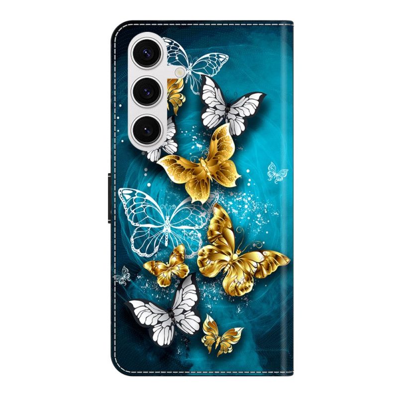 Fodral Samsung Galaxy S26 Plus Guldfjäril På Grönt