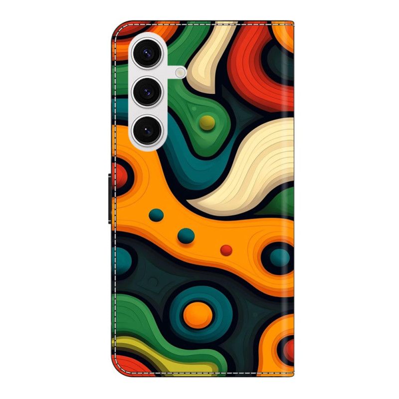 Läderfodral Samsung Galaxy S26 Plus Telefonfodral Målat Motiv