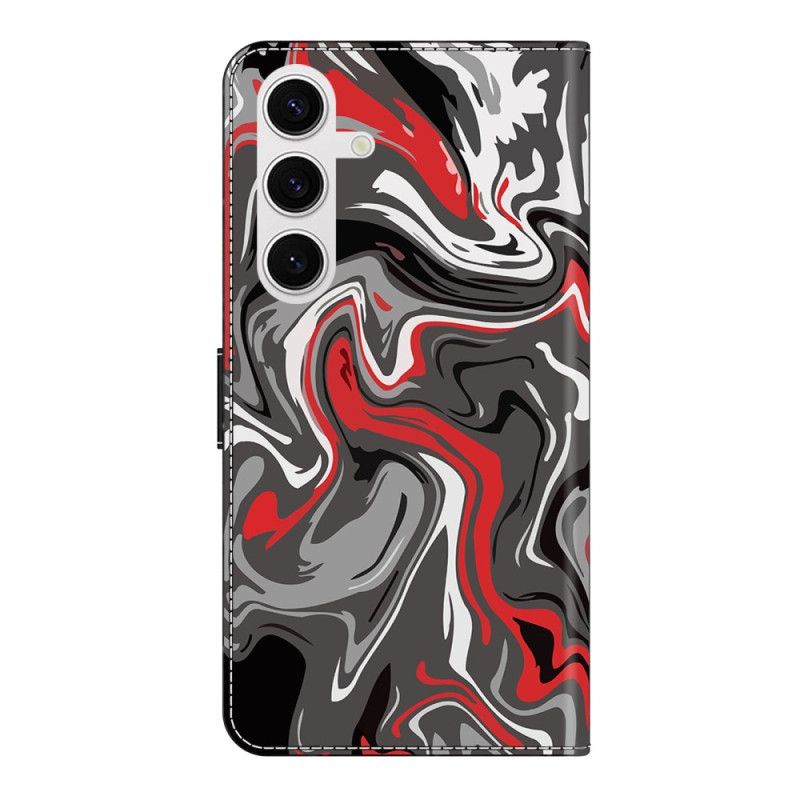 Läderfodral Samsung Galaxy S26 Plus Telefonfodral Stenmönster