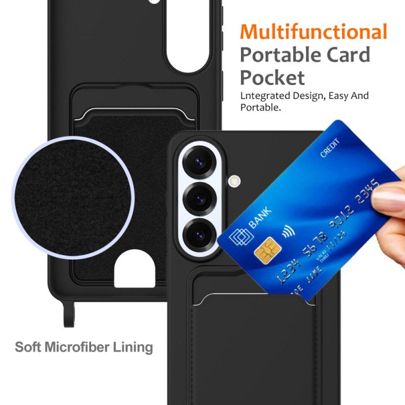 Skal För Samsung Galaxy S26 Plus Korthållare Och Snodd