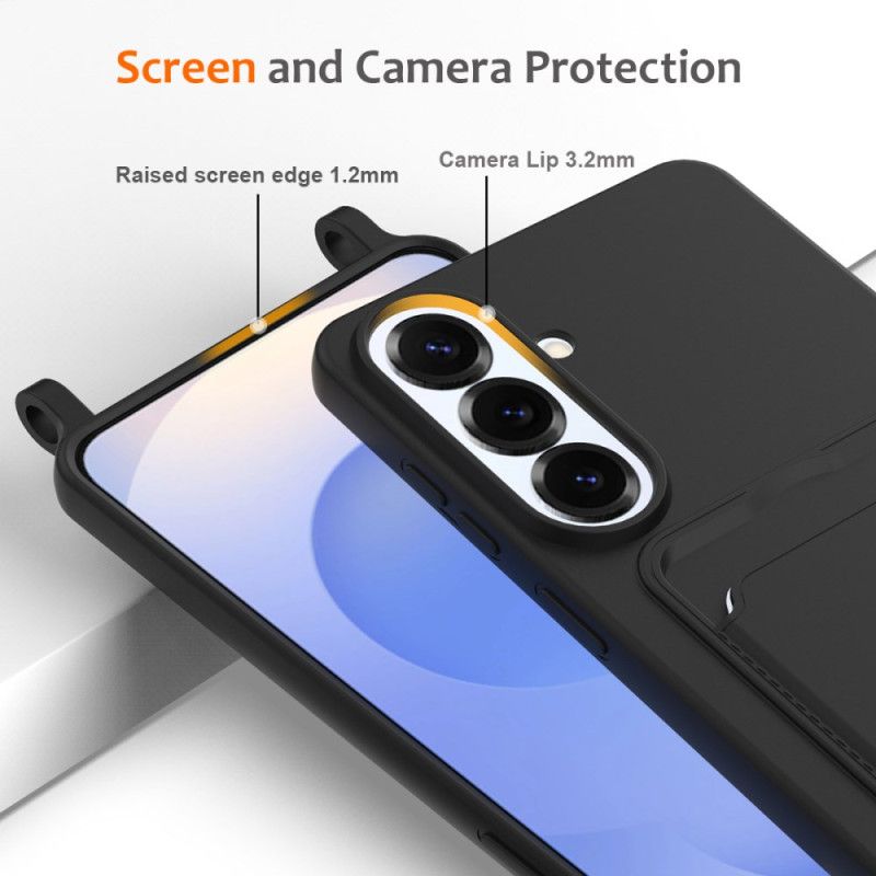 Skal För Samsung Galaxy S26 Plus Korthållare Och Snodd