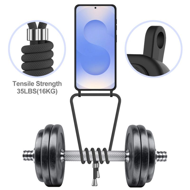 Skal För Samsung Galaxy S26 Plus Korthållare Och Snodd