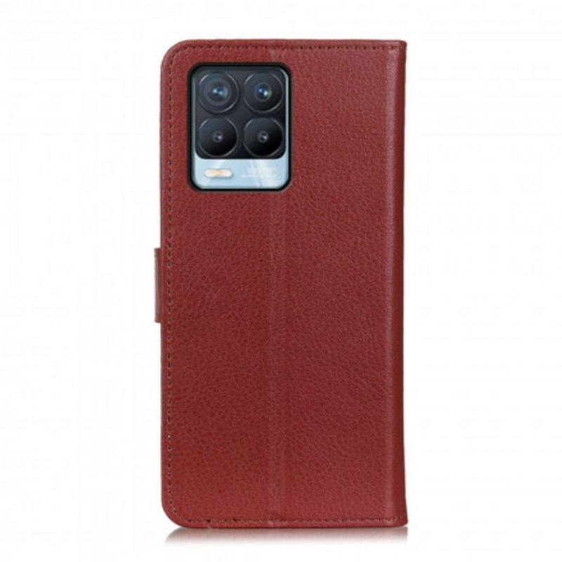 Läderskal Fodral Realme 8 / 8 Pro Traditionellt Konstläder