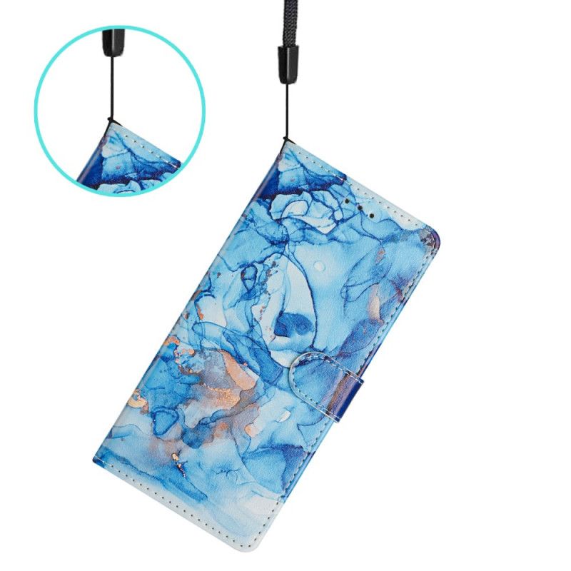 Fodral Xiaomi 15t Blå Marmor