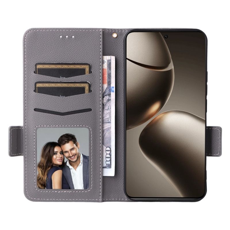 Fodral Xiaomi 15t Konstläder Med Rem