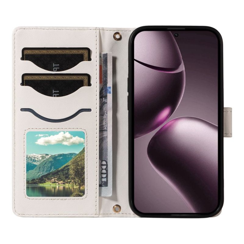 Fodral Xiaomi 15t Quiltad Med Rem Och Axelrem