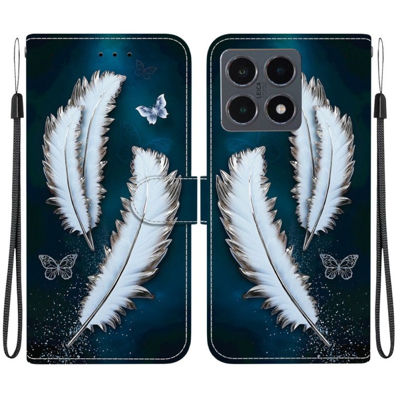 Fodral Xiaomi 15t Vita Fjädrar
