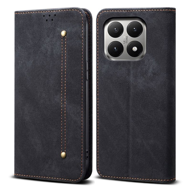 Folio-fodral Xiaomi 15t Denimtyg