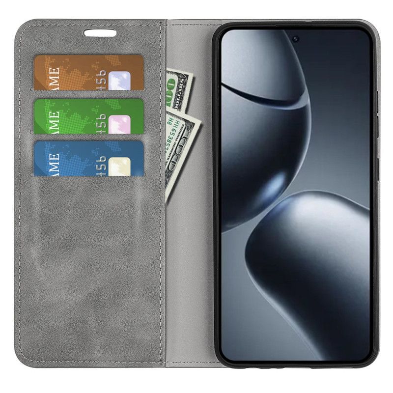 Folio-fodral Xiaomi 15t Lädermodell