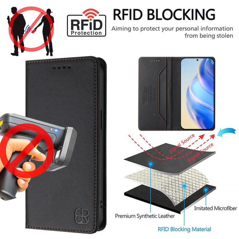 Folio-fodral Xiaomi 15t Telefonfodral Rfid-plånbok