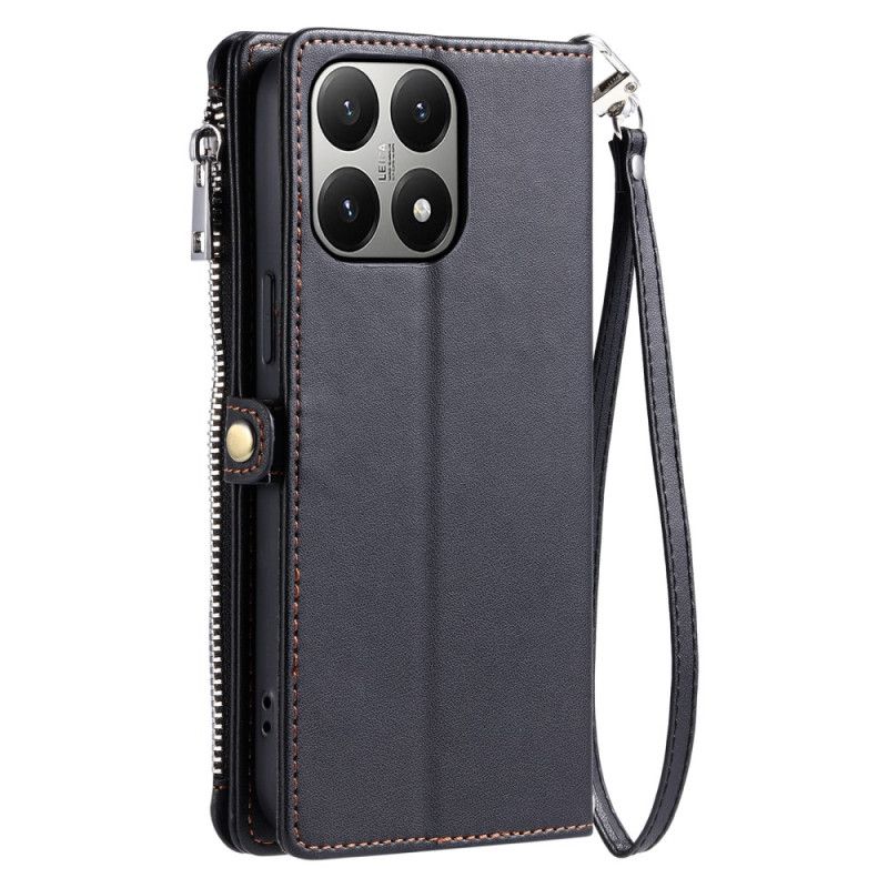 Läderfodral Xiaomi 15t Telefonfodral 8 Kortfack