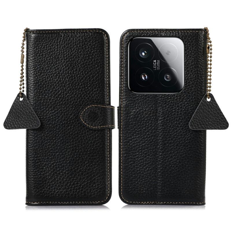 Läderfodral Xiaomi 15t Telefonfodral Rfid-skydd I Äkta Läder