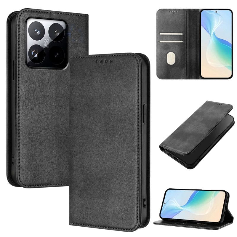 Läderfodral Xiaomi 15t Telefonfodral Vintage-plånbok