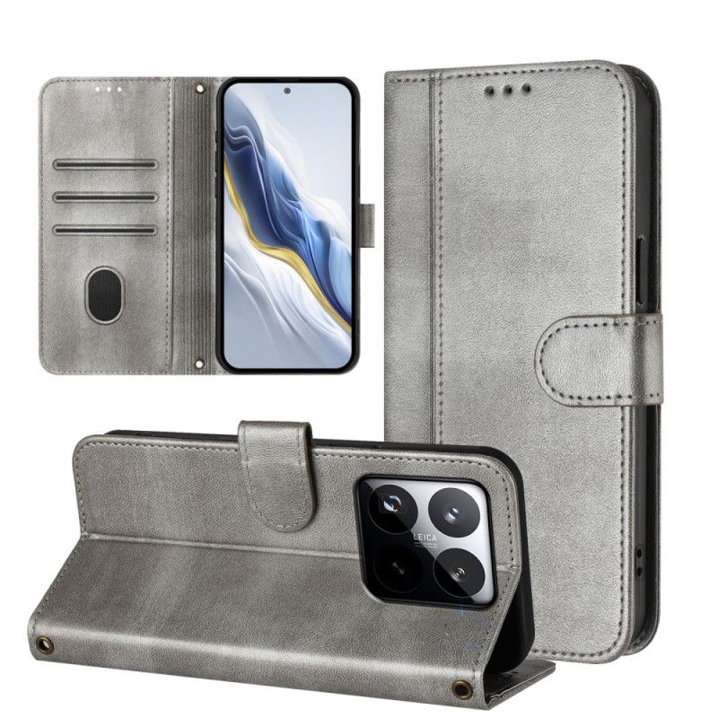 Läderfodral Xiaomi 15t Telefonfodral Vintage-plånbok