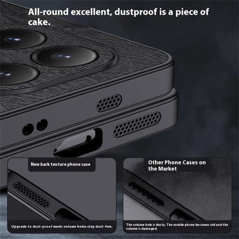 Skal För Xiaomi 15t Träeffekt