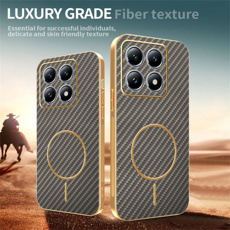 Skal Xiaomi 15t Telefonfodral Kolfiberstruktur