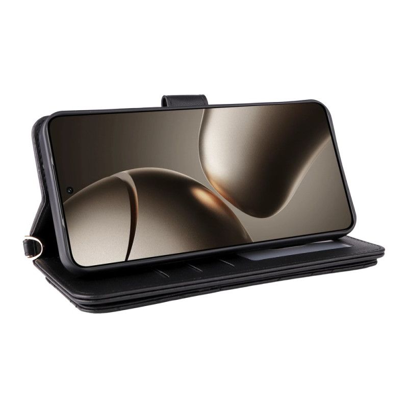 Skyddsfodral Xiaomi 15t Quiltad Med Axelrem Och Handledsrem