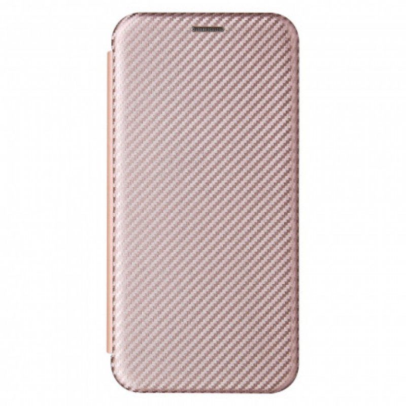 Folio-fodral Xiaomi Redmi Note 10 / 10S Läderfodral Kolfiber Med Stödring