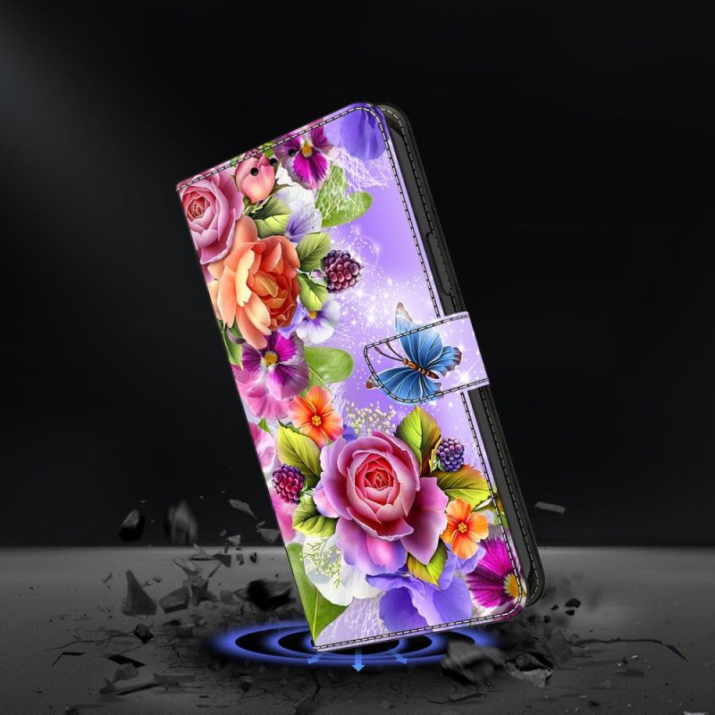 Fodral För Samsung Galaxy S25 Fe Färgglada Blommor