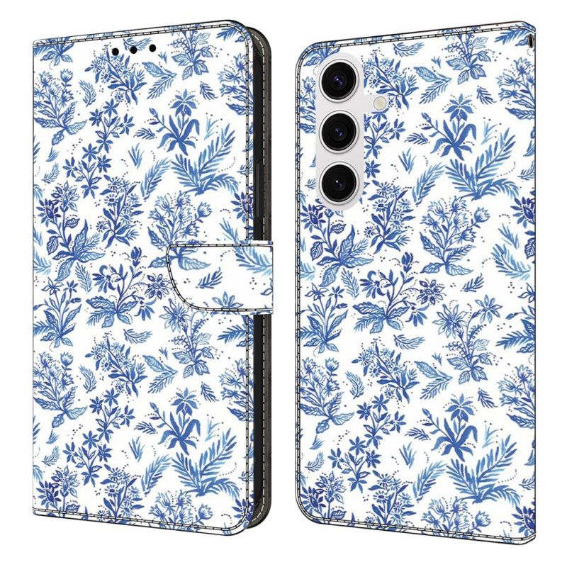 Fodral Samsung Galaxy S25 Fe Blå Blommor
