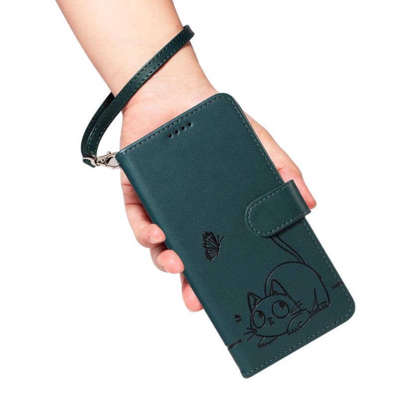 Fodral Samsung Galaxy S25 Fe Katttryck Med Rem