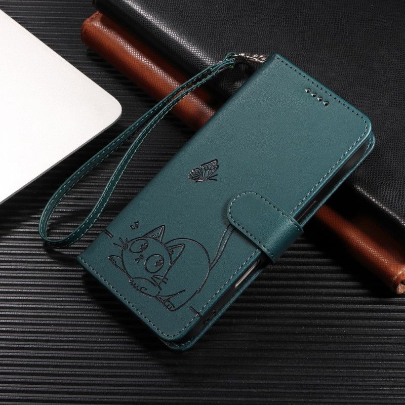 Fodral Samsung Galaxy S25 Fe Katttryck Med Rem