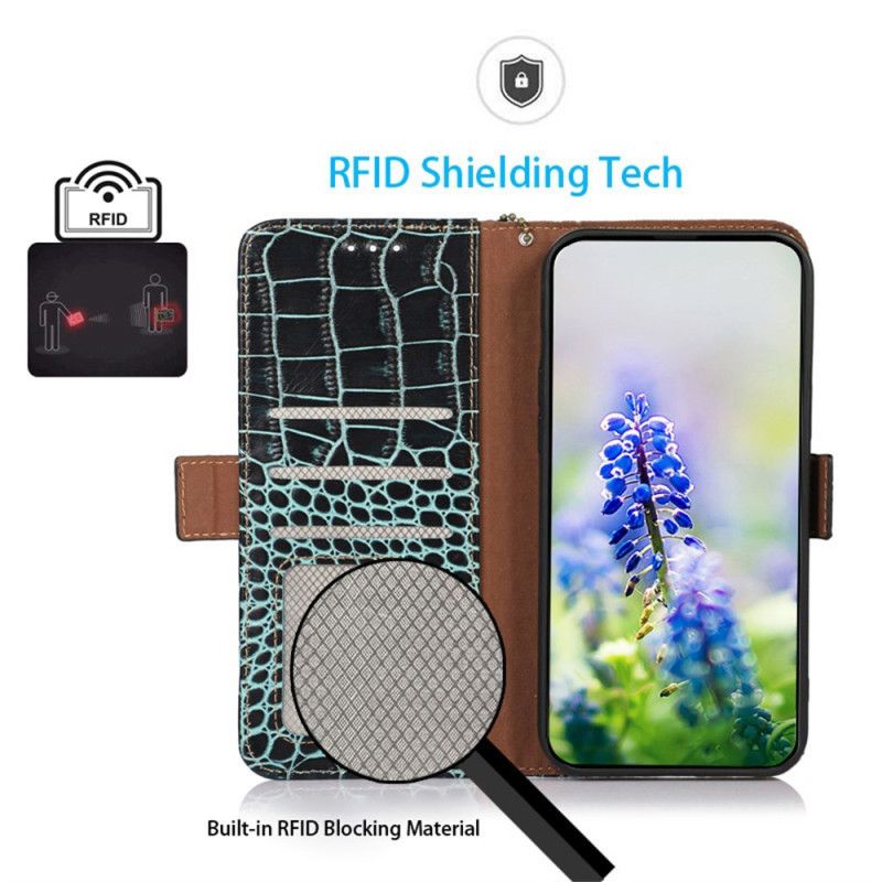 Fodral Samsung Galaxy S25 Fe Krokodilstil