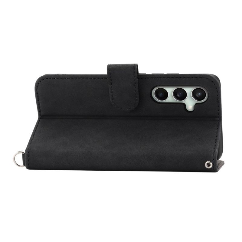 Fodral Samsung Galaxy S25 Fe Spetstryck Med Rem Och Axelrem