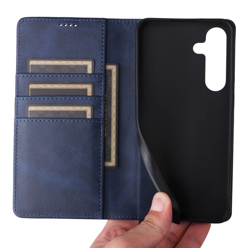 Folio-fodral Samsung Galaxy S25 Fe Lädereffekt