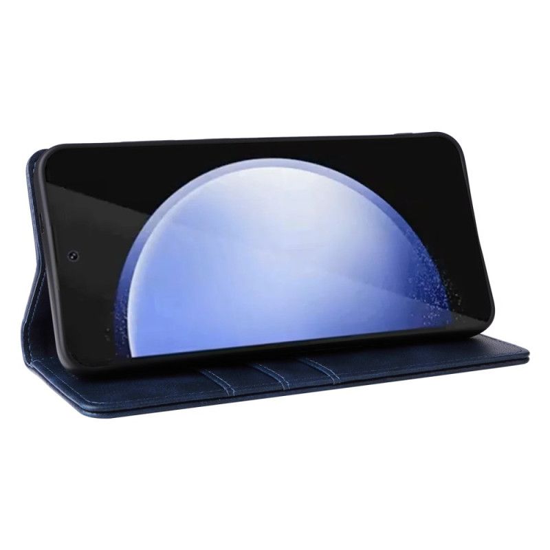 Folio-fodral Samsung Galaxy S25 Fe Lädereffekt