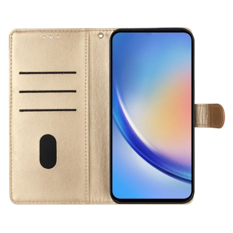 Läderfodral Samsung Galaxy S25 Fe Telefonfodral Blommig Atmosfär