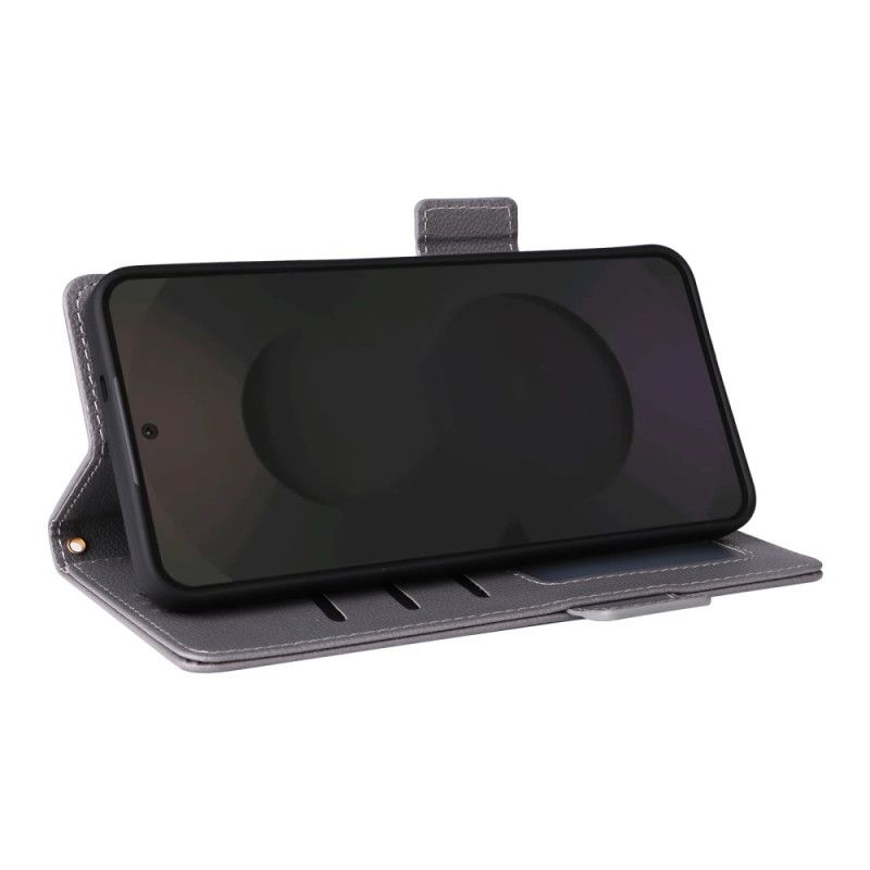 Läderfodral Samsung Galaxy S25 Fe Telefonfodral Klassisk Plånbok Med Rem