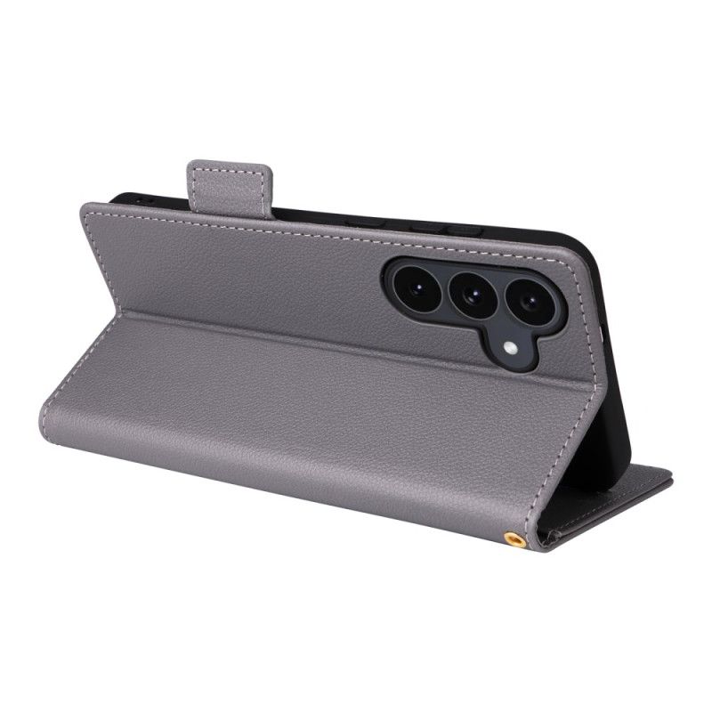 Läderfodral Samsung Galaxy S25 Fe Telefonfodral Klassisk Plånbok Med Rem